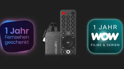 waipu.tv 1 Jahr kostenlos 4K Stick WOW Filme inklusive