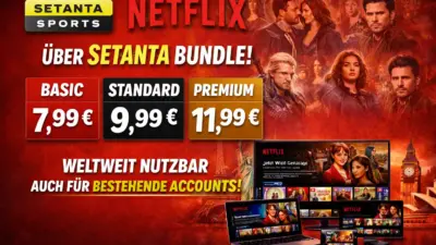 Netflix günstiger über Setanta Bundle