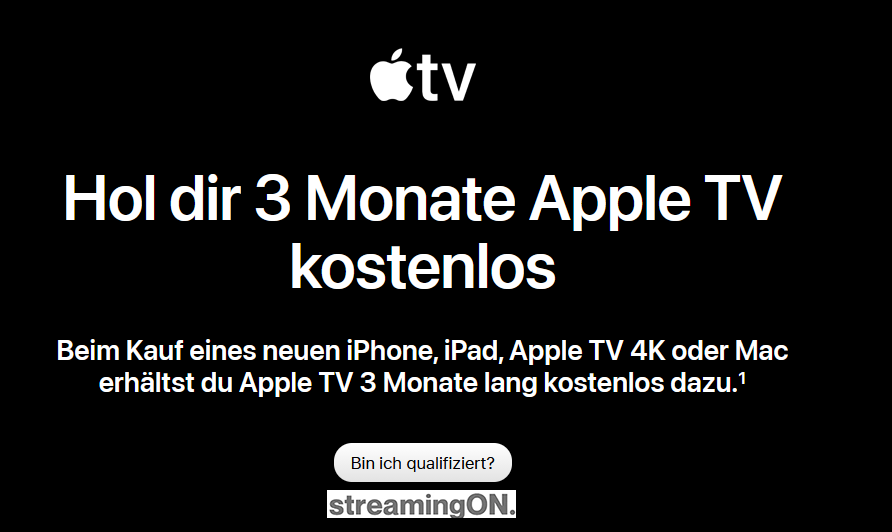 Apple TV kostenlos Neues Apple Gerät 3 Monate geschenkt