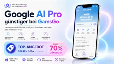 Google AI Pro günstiger bei GamsGo