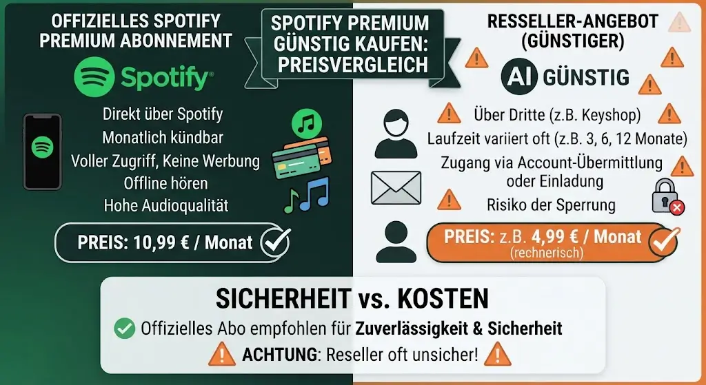 Spotify Premium guenstig kaufen Spotify Premium günstig kaufen